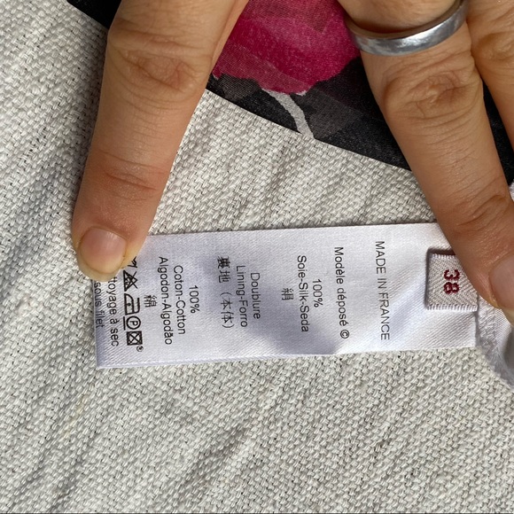 KENZO designer silk/cotton lined skirt - Picture 6 of 12